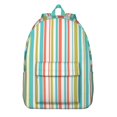 thumbnail image 1 of Colorful Abstract Art Backpack, Fashionable School Bag with Psychedelic Tie Dye Pattern, Rainbow Gradient, and Graffiti Pop Art Vibe, 1 of 5