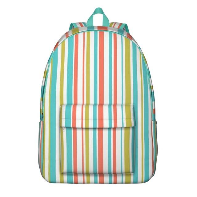 Colorful Abstract Art Backpack, Fashionable School Bag with Psychedelic Tie Dye Pattern, Rainbow Gradient, and Graffiti Pop Art Vibe