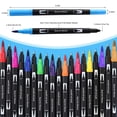thumbnail image 3 of Double Tip Brush Pens Art Markers 12 Point Drawing Pens Quick Dry Pens Smooth Writing Pens Ideal Office Supplies Gift Pens Cute for Drafting, Engineering, Architecture Professionals, 3 of 9