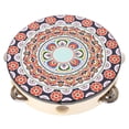 thumbnail image 2 of Hand Held Wood Tambourine Rhythm Percussion Tambourine Metal Jingles Musical Educational Instrument for Entertainment, 2 of 7