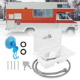 thumbnail image 4 of jinwen Trousse de Boîte de Douche Extérieure pour VR Robinet de Douche Extérieur pour Roulottes de Voyage Blanc, 4 of 9