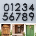 thumbnail image 2 of Chendee Glossy 3D House Number Door Plate Sign Outdoor Hotel Room Number Black,5, 2 of 4
