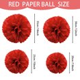 thumbnail image 4 of Thinsony Paper Flower Ball Red 1301, 4 of 9
