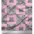 thumbnail image 1 of Soimoi Rayon Fabric Floral Block Print Fabric by The Yard 42 Inch Wide, 1 of 3