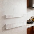 thumbnail image 3 of Wall Mounted Shelf Rack Organizer With Hooks For Kitchen Bathroom Storage Space Saving Floating Shelves Drainer Rack Stainless Steel Rolling Rack Kitchen Pantry Kitchenware Rack Dish Drying Rack over, 3 of 3