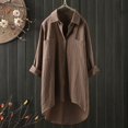 thumbnail image 2 of Women‘s Casual Linen Blouses Tops Long Sleeve Button Down Shirts, 2 of 6