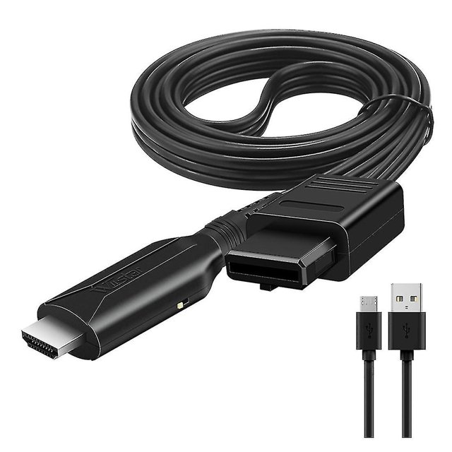 Convertisseur HD N64 vers -Compatible Câble de Liaison HD pour N64//SNES Plug and Play 1080P -Compatible Conver