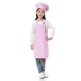 thumbnail image 1 of TOPTIE Kids Apron and Chef Hat Set, Adjustable Cotton Child Cooking Kitchen Apron, S-XXL-Light Pink-XL, 1 of 8