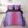 thumbnail image 2 of YST Gradient Ombre King Comforter Set, 7-Piece, Wave Lines Dots, Modern Abstract, 2 of 4