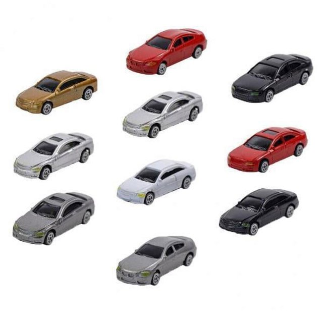 TISHITA 10-30pack 10pcs HO Scale Model Car 1:87 Building Train Scenery NEW 13 Pcs