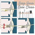 thumbnail image 4 of Innovative Spring Ear Wax Cleaner Tool Set, 6Pcs/ Pack Stainless Steel Ear Pick,Ear Pick Removal Kit, Ear Curette Ear Remover Tool (1Pack Black), 4 of 7