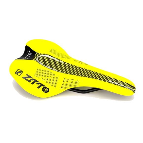 ZTTO ZTTO Ultra-Lightweight Bike Saddle for Mountain and Road Bikes, Comfortable PU Leather Cycling Seat in Yellow, Red, or Black
