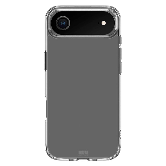 Blu Element Étui Air DropZone transparent pour iPhone Air Montré par l'Arrière avec une Housse en Acrylique Transparente et un Cadre à Rebord Surélevé en TPU Absorbant les Chocs, Offrant une protection Résistante aux Impacts et aux Rayures avec un Profil Ultra Mince Convenant à la protection Quotidienne du Téléphone.