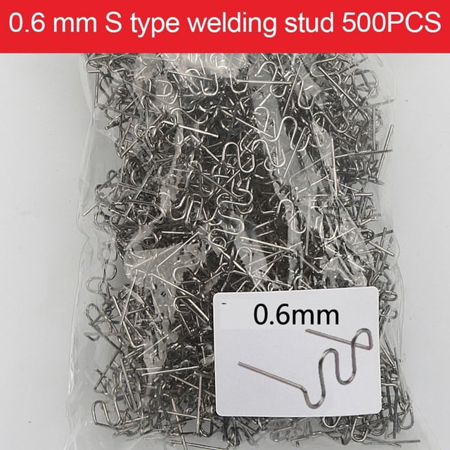 500 Pcs 0.6mm Hot Stapler Staples for Car Bumper Plastic Welder Repair Kit