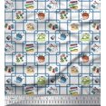 thumbnail image 1 of Soimoi Rayon Fabric Thread Reel,Pin & Machine Sewing Print Fabric by Yard 42 Inch Wide, 1 of 3