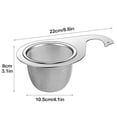 thumbnail image 3 of Binwennn Ssiioob Fine Mesh Stainless Steel Colander Stainless Steel Filter Kitchen 304 Stainless Steel Draining Stainless Steel Fine Mesh Strainer Kitchen Gadgets Bread Board Rack Dish Drainer Rack, 3 of 8