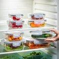 thumbnail image 3 of Sorbus Glass Food Storage Airtight Containers Set of 8 with Lids (16Pcs), 3 of 7