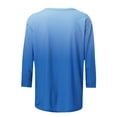 thumbnail image 4 of Hauts à Manches 3/4 pour Femmes Mode pour Femmes T-Shirt Ample Imprimé Blouse à Manches 3/4 Col Rond Hauts Décontractés T-Shirts en Coton Femmes T-Shirts pour Femmes Mode T-Shirts à Manches 3/4 pour Femmes, 4 of 5