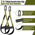 thumbnail image 3 of Kit d'Entraînement de Résistance à Domicile avec Poignées, Sangles d'Entraînement et Ancrage de Porte et Sac de Transport pour Gym à Domicile, Sangles de Résistance pour Intérieur et Extérieur (Vert), 3 of 5