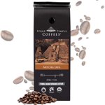 Stone Temple Organic Coffee Whole Bean - Mocha Java, Medium Roast, Certified USDA & COR Organic and Fair Trade, 100% Arabica Grade A, 1lb/454g Bag