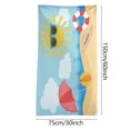 thumbnail image 3 of LSLJS Beach Towel Summer Beach Essentials Microfiber Beach Towels Super Lightweight Colorful Bath Towel Sandproof Beach Blanket Multi-Purpose Towel for Travel Swimming Pool 30x60 Inch, 3 of 3