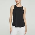 thumbnail image 2 of Timegard Camisoles d'Entraînement pour Femmes Col Rond Chandails de Course Athlétiques Décontractés Couleur Unie Sans Manches, 2 of 7