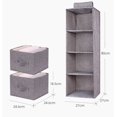 thumbnail image 4 of 5/4/3 Layers Organizer Drawer Type Shelves Hanging Wardrobe Shoe Garment Organiser Storage Clothes Laundry Basket Cosmetics Storage Box, 4 of 8