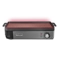 thumbnail image 2 of Hamilton Beach Professional Cast Iron Electric Grill, 10" x 16" Preseasoned Cooking Surface, 1800 watts, Adjustable Temp up to 450°F, 2 of 9