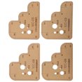 thumbnail image 3 of 4Pcs Acrylic Template, Leather Craft Template, Kraft Paper Strong DIY Leather Craft Cutting Leather For Craft DIY, 3 of 8