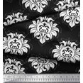thumbnail image 3 of Soimoi polyester Crepe Fabric Seamless Baroque Damask Fabric Prints By Yard 52 Inch Wide, 3 of 3