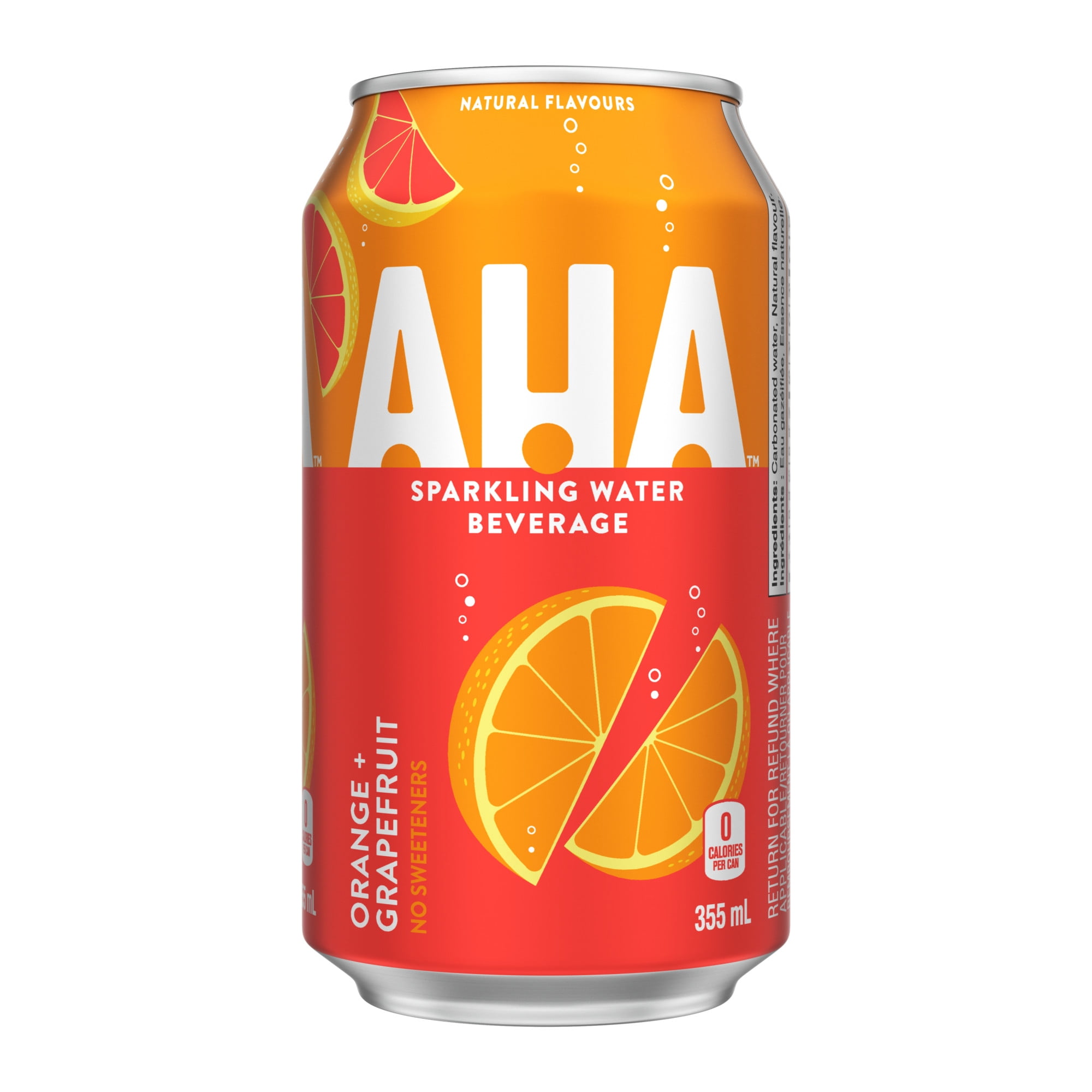 Aha Orange + Pamplemousse Fridge Pack Cannettes, 355 mL, 12 Pack