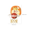 thumbnail image 3 of Orange Physical Development Basketball Hoop Wall Mount Active Play Equipment With Foam Ball For Home, 3 of 8