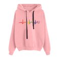 thumbnail image 1 of WEAIXIMIUNG Sweatshirts Graphiques pour Femmes Vintage Pull Décontracté Imprimé à Manches Longues avec Capuche, 1 of 3