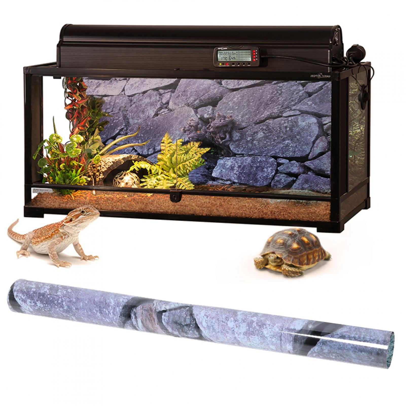 Aquarium Sticker, Aquarium Wallpaper Decorative Fish Tank Background Waterproof  for Office for Aquarium for Fish Tank for Home 122 x 46cm