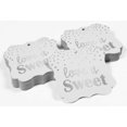 thumbnail image 4 of Inkdotpot Pack Of 50 Love Is Sweet Wedding Paper Tags DIY Craft Bracket Shape Real Silver Foil Hang Tags, 4 of 6
