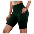 thumbnail image 3 of Timegard Plus Size Shorts for Women Running Ruched Comfy Shorts Casual Workout Shorts Elastic Waist, 3 of 6