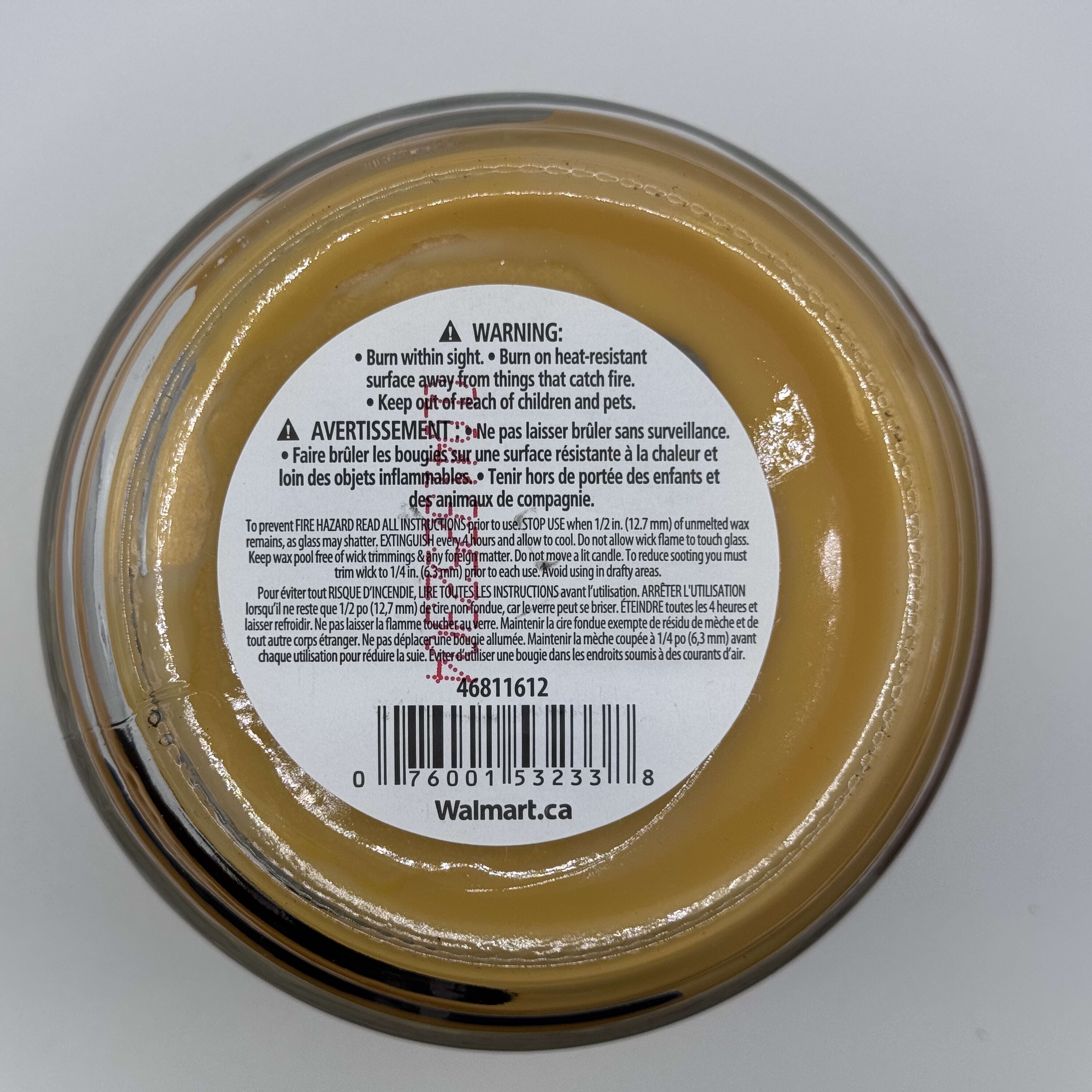 Mainstays Bougie parfumée en pot en verre a 3 mèches, parfum Épices a la canneberge et a la mandarine, 326 g (11,5 oz)