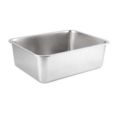 Cat Kitten Toilet Stainless Steel Pet Litter Basin Large Durable Cat Sand Box Pet Bedpan Splashproof Kitty Litter Pan Pets Supplies 50cmx35cmx10cm