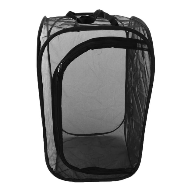 Net Cloth Butterfly Cage -up Folded Stick Observing Box, 24" Tall M