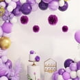 thumbnail image 2 of VONKY Boule de Fleurs en Papier Prune 7401, 2 of 9