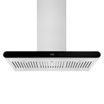 Empava 36 C'est parti. 400 CFM Capuche de l'île - Évent de cuisine d'échappement - Verre trempé - Contrôles de toucher doux - 3 Ventilateur de vitesse