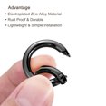 thumbnail image 4 of Unique Bargains Black Round Zinc Alloy Spring Gate O Ring Snap Clip Buckle, 10 Pack, 4 of 5
