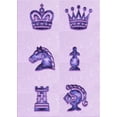thumbnail image 1 of Ahgly Company Machine Washable Indoor Rectangle Transitional Purple Area Rugs, 6' x 9', 1 of 7