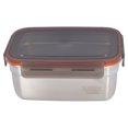 thumbnail image 2 of Stainless Steel Food Storage Container, Leakproof Eco Friendly Rectangle Food Storage Box with Lid, Airtight Bento Lunch Box for Home Office Camping Travel, 2 of 7