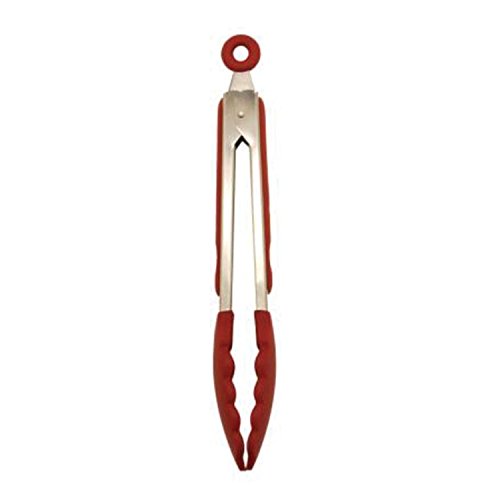 Starfrit Pince 9" en silicone rouge