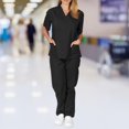 thumbnail image 3 of Nursing Set Short-Sleeve Lab Tunic Healthcare Suit Care Worker, 3 of 7