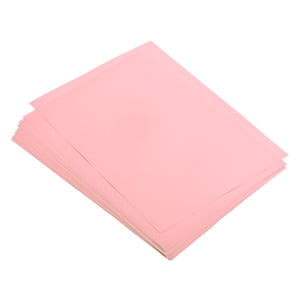 Uxcell 100 Feuilles Papier couleur 11,8x7.9 pouce A4 Papier à imprimer 80gsm Rose pâle pour impression de bureau, copie de documents, invitations, formulaires, projets d'art