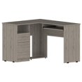 thumbnail image 1 of Tuhome  Mix L-Shaped Desk - Color - Light Gray- Material -Engineered Wood, 1 of 10