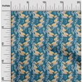 thumbnail image 2 of oneOone Polyester Spandex Teal Blue Fabric Abstracts Fabric For Sewing Printed Craft Fabric By The Yard 56 Inch Wide, 2 of 5