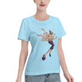 thumbnail image 2 of T-Shirt Basique à Manches Courtes pour Femme une Pièce Robin, 2 of 6